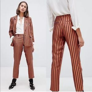 Scotch & Soda Pinstripe Suit Pant Ultra Sheen New With Tags HARD TO FIND